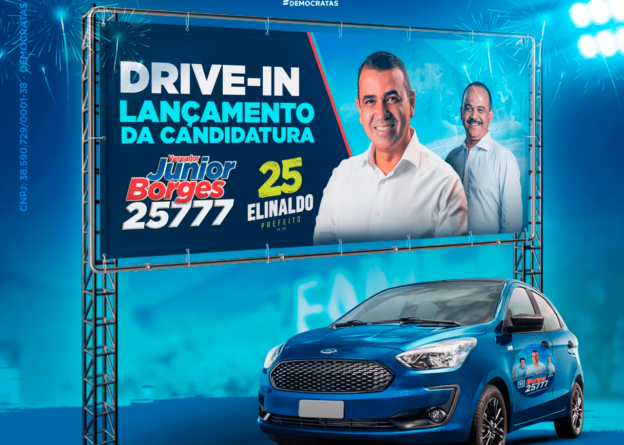 Júnior Borges lança candidatura nesta quarta-feira (14) com Drive-In inédito