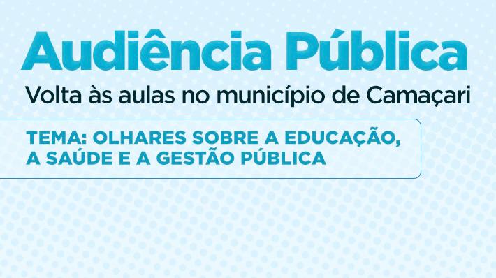 Em Audiência Pública, Câmara debaterá retomada das aulas presenciais no município